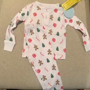 Little English Boys Gingerbread Pajama Set